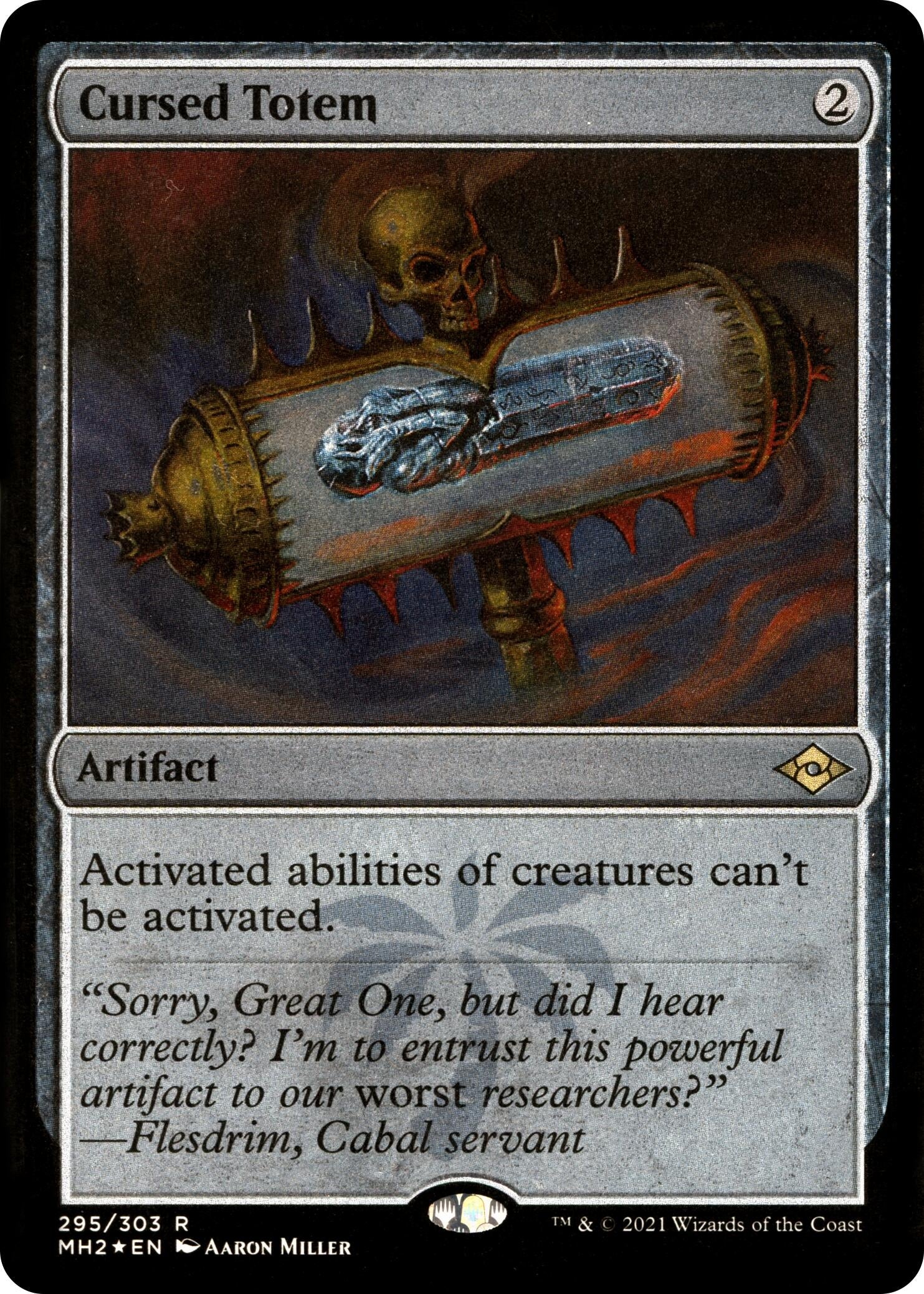 Image for Cursed Totem (Foil Etched) (295) (Modern Horizons 2) (MH2) - Magic: The Gathering