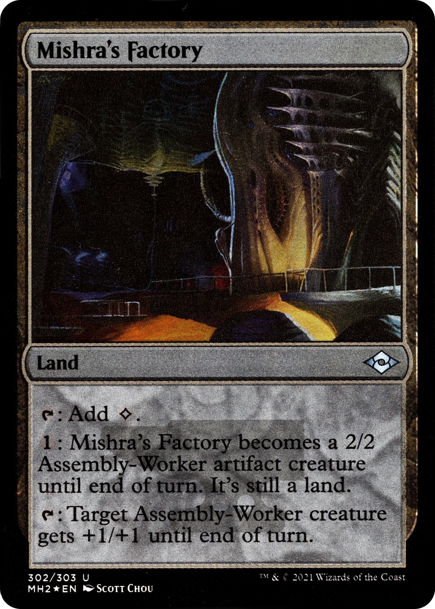 Image for Mishra's Factory (Foil Etched) (302) (Modern Horizons 2) (MH2) - Magic: The Gathering