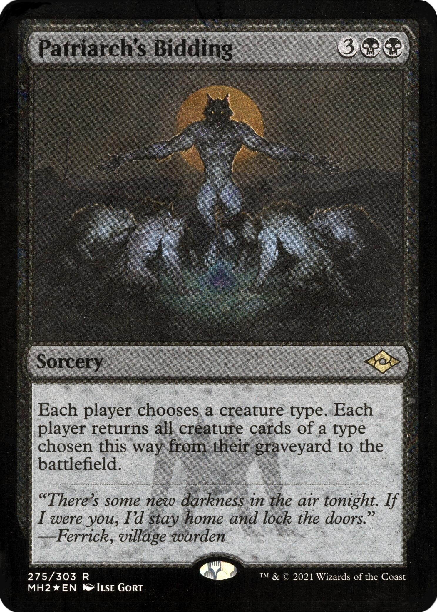 Image for Patriarch's Bidding (Foil Etched) (275) (Modern Horizons 2) (MH2) - Magic: The Gathering