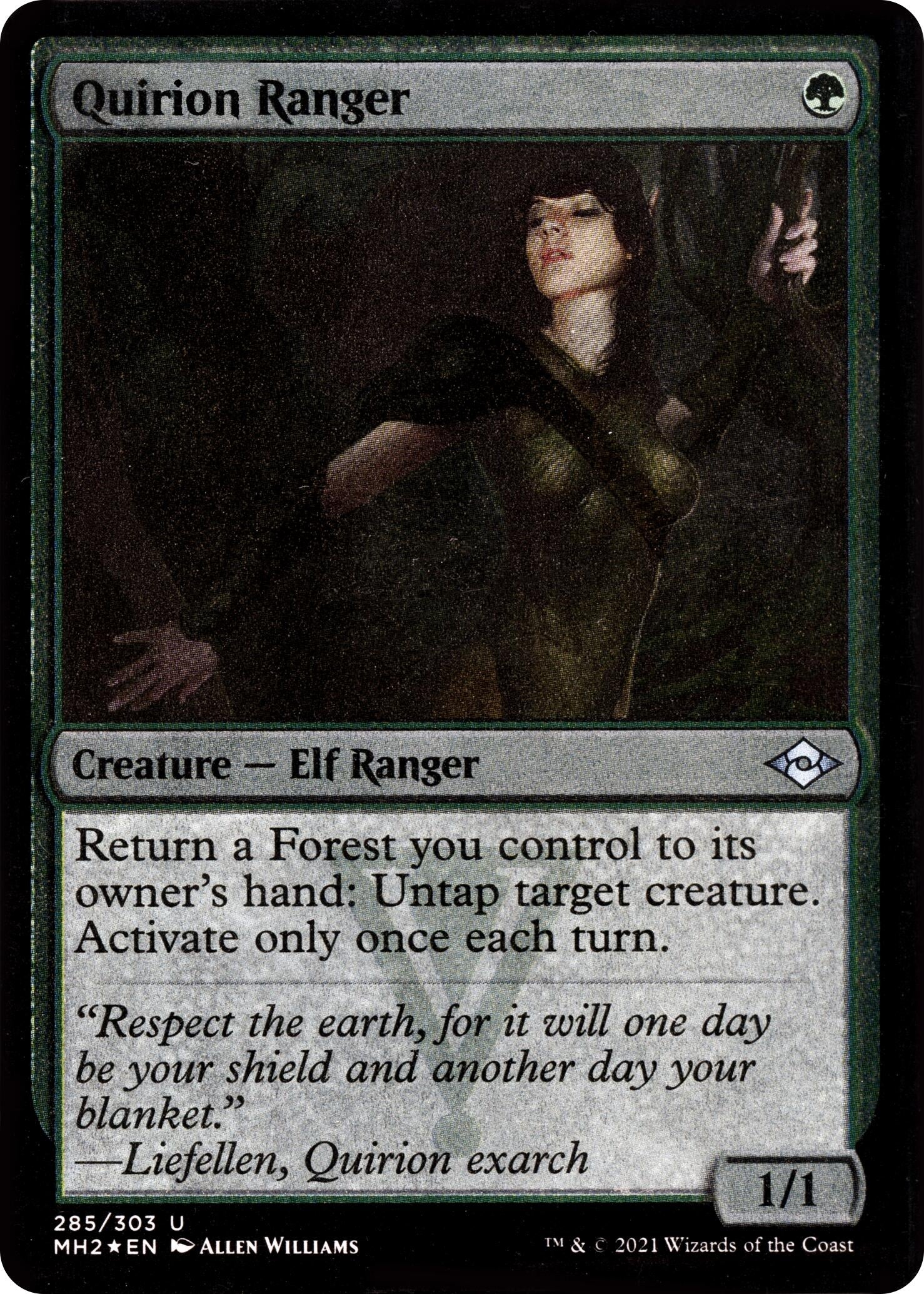 Image for Quirion Ranger (Foil Etched) (285) (Modern Horizons 2) (MH2) - Magic: The Gathering