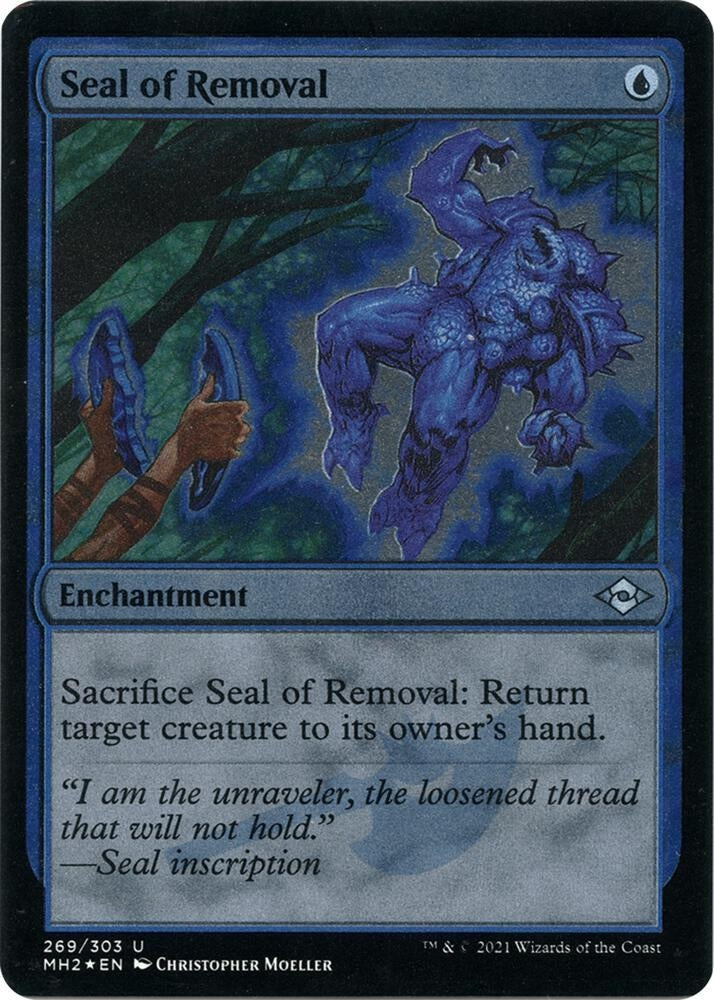 Image for Seal of Removal (Foil Etched) (269) (Modern Horizons 2) (MH2) - Magic: The Gathering