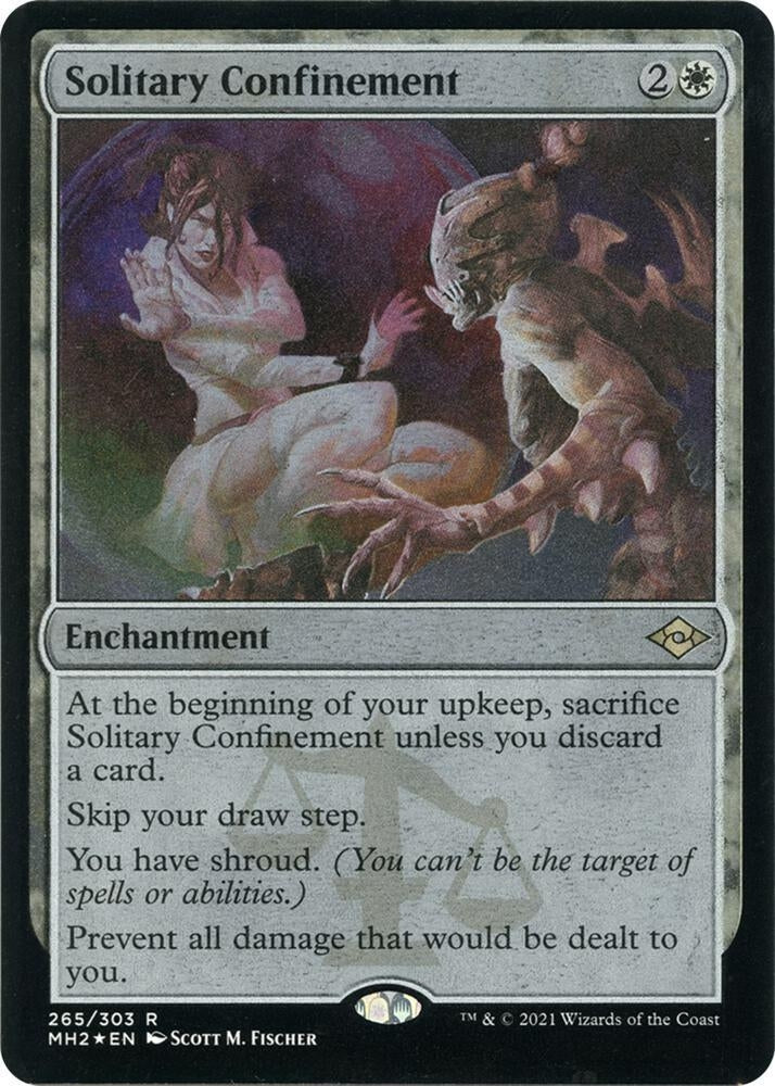 Image for Solitary Confinement (Foil Etched) (265) (Modern Horizons 2) (MH2) - Magic: The Gathering