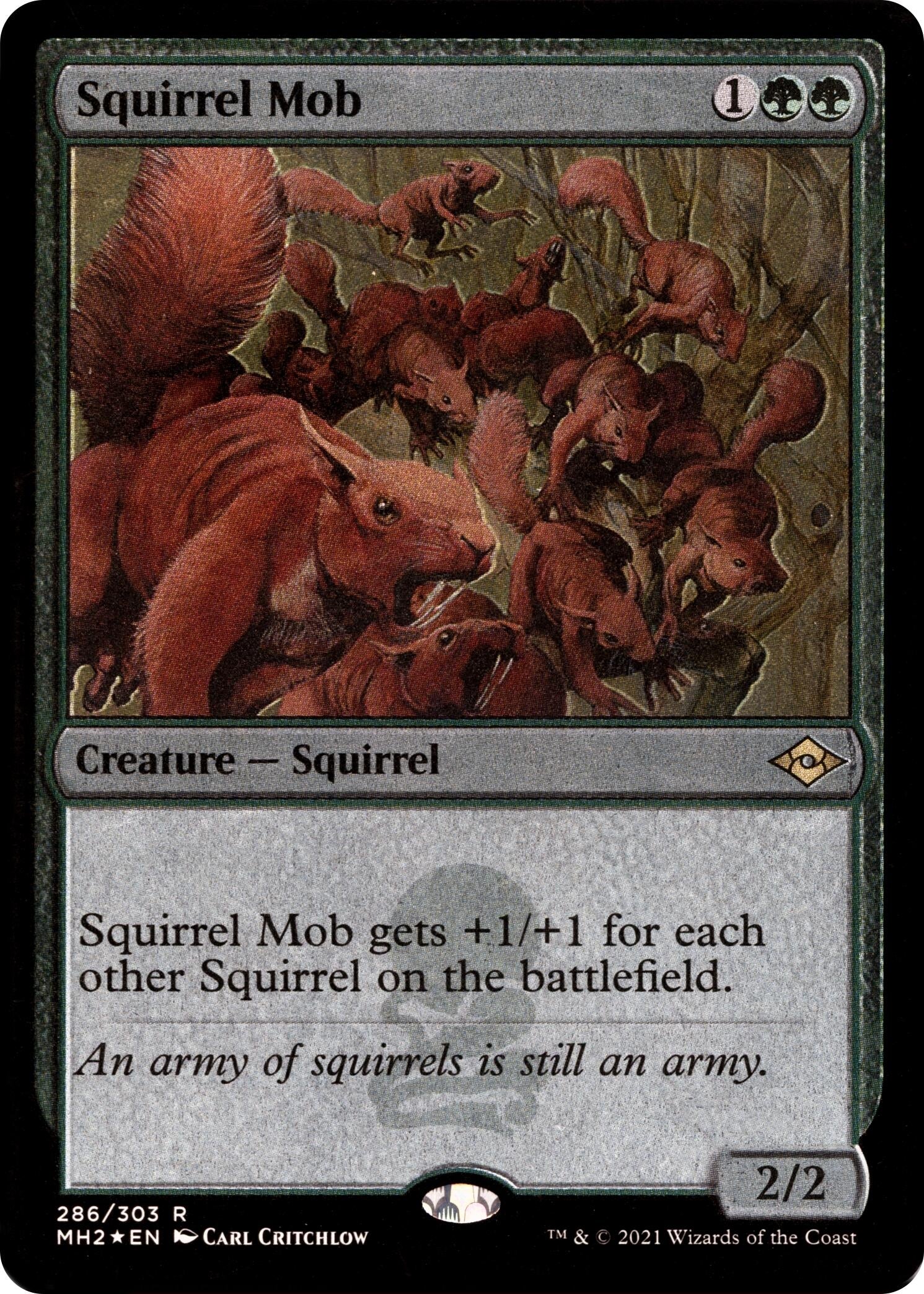 Image for Squirrel Mob (Foil Etched) (286) (Modern Horizons 2) (MH2) - Magic: The Gathering