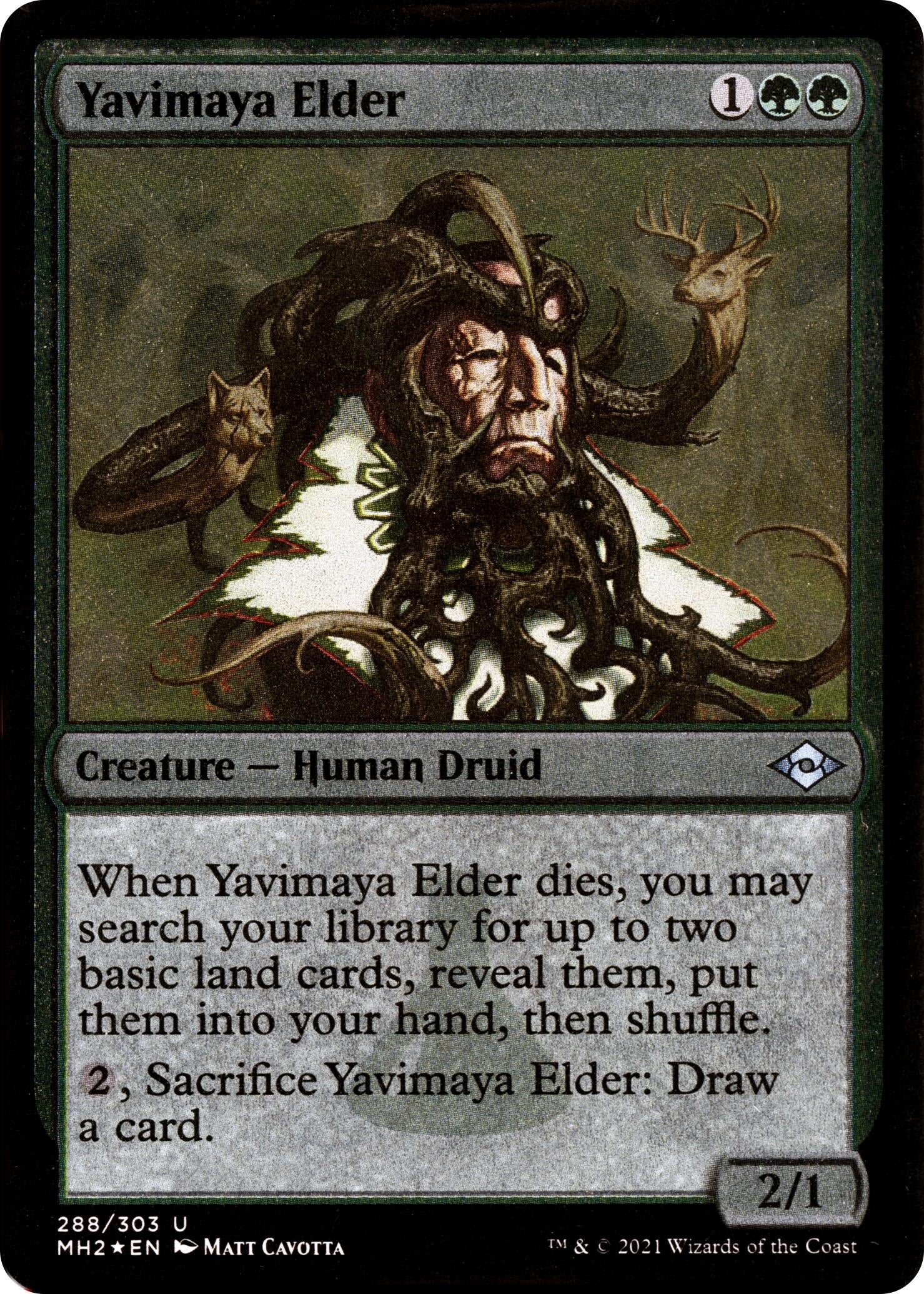 Image for Yavimaya Elder (Foil Etched) (288) (Modern Horizons 2) (MH2) - Magic: The Gathering