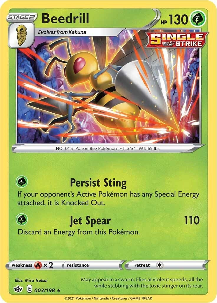 Beedrill (003/198) (SWSH06: Chilling Reign)