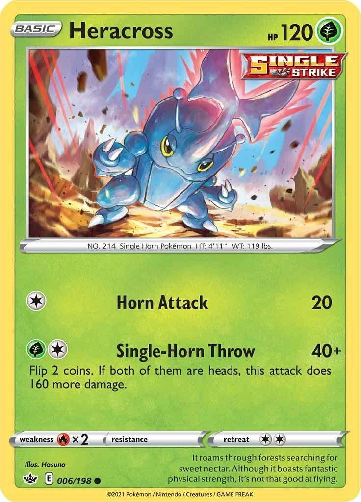 Heracross (006/198) (SWSH06: Chilling Reign)