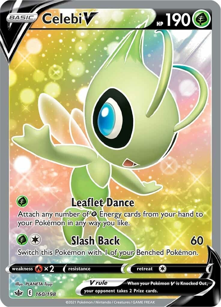 Celebi V (Full Art) (160/198) (SWSH06: Chilling Reign)