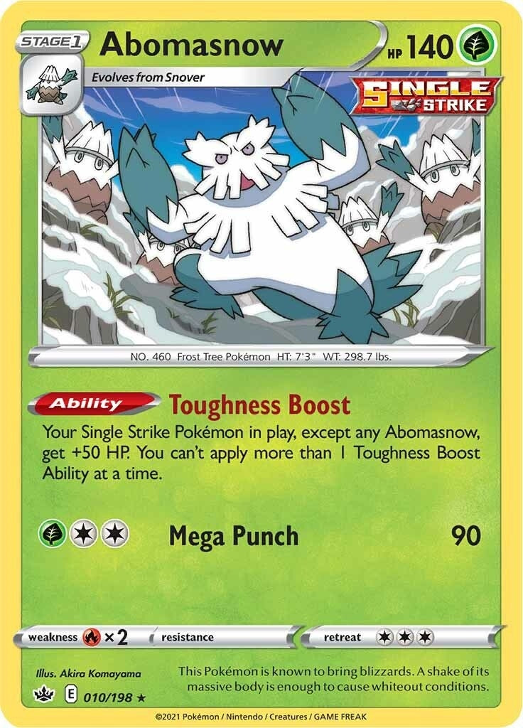 Abomasnow (010/198) (SWSH06: Chilling Reign)
