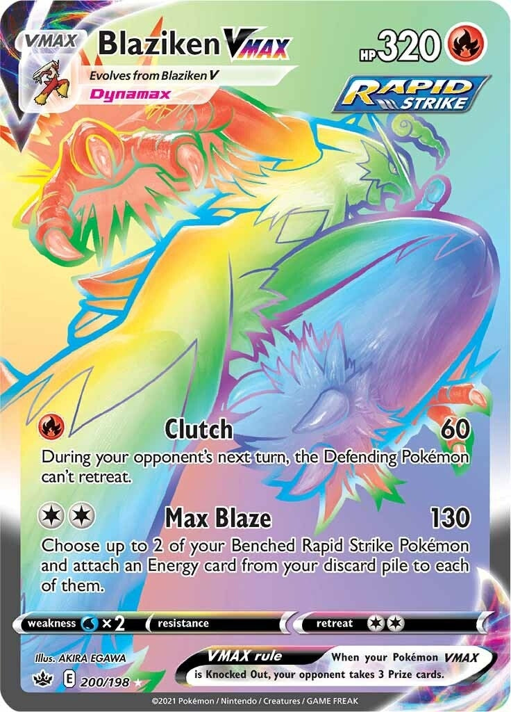 Blaziken VMAX (Secret) (200/198) (SWSH06: Chilling Reign)