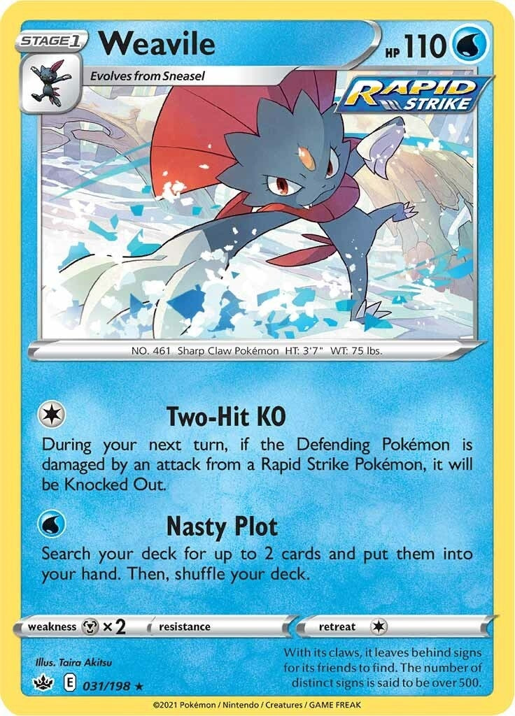 Weavile (031/198) (SWSH06: Chilling Reign)