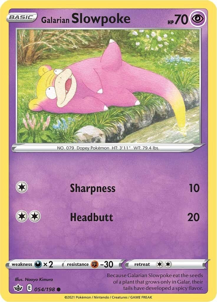 Galarian Slowpoke (054/198) (SWSH06: Chilling Reign)