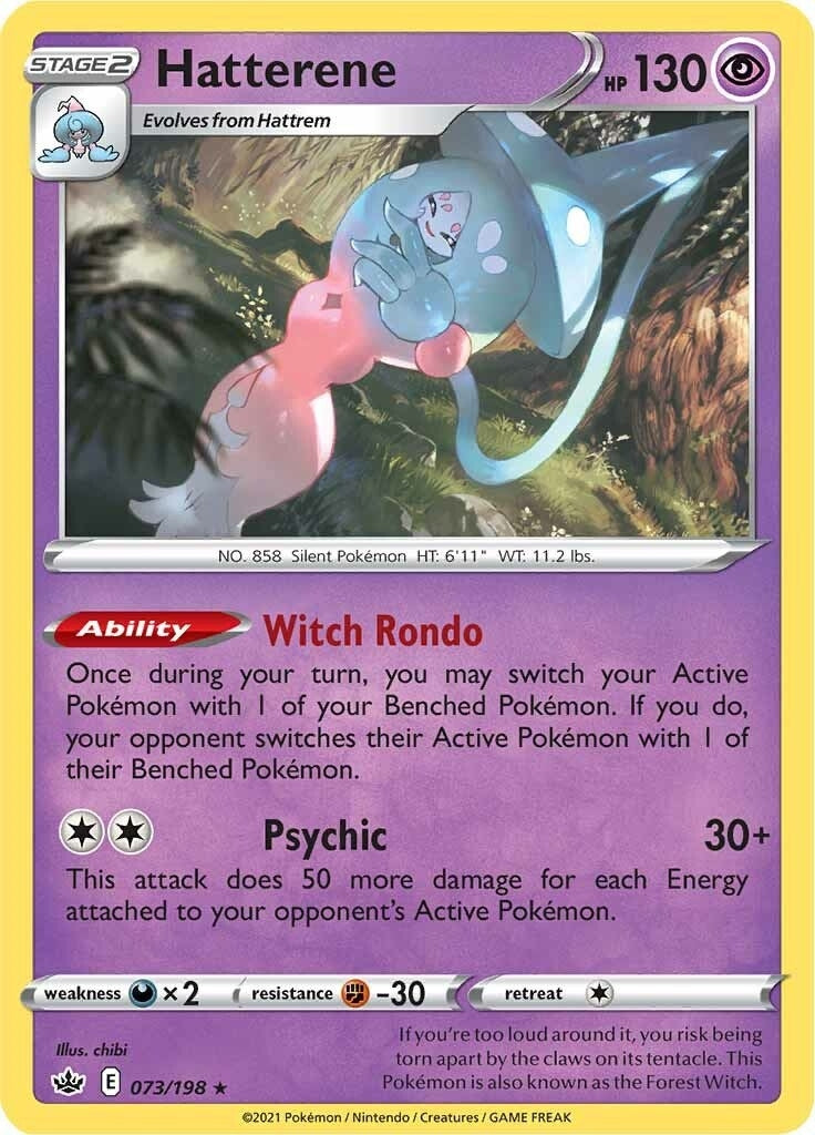 Hatterene (073/198) (SWSH06: Chilling Reign)