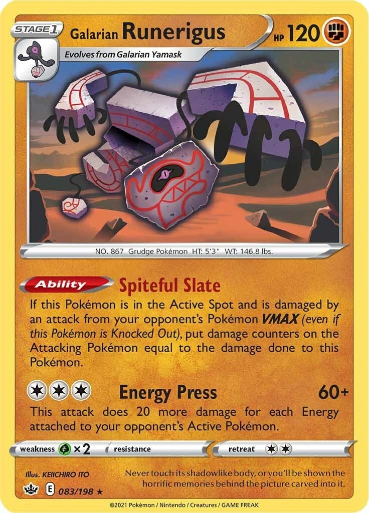 Galarian Runerigus (083/198) (SWSH06: Chilling Reign)