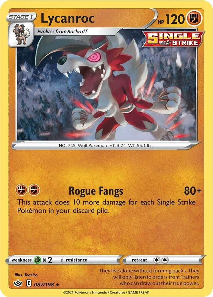 Lycanroc (087/198) (SWSH06: Chilling Reign)