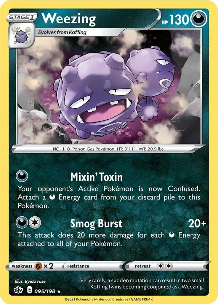 Weezing (095/198) (SWSH06: Chilling Reign)