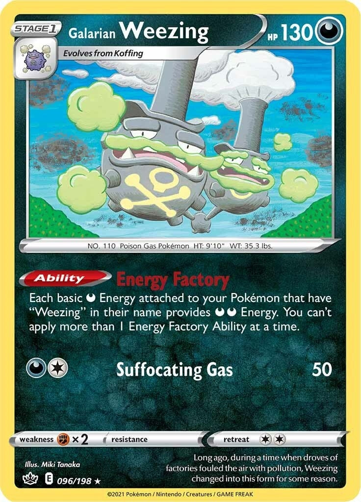 Galarian Weezing (096/198) (SWSH06: Chilling Reign)