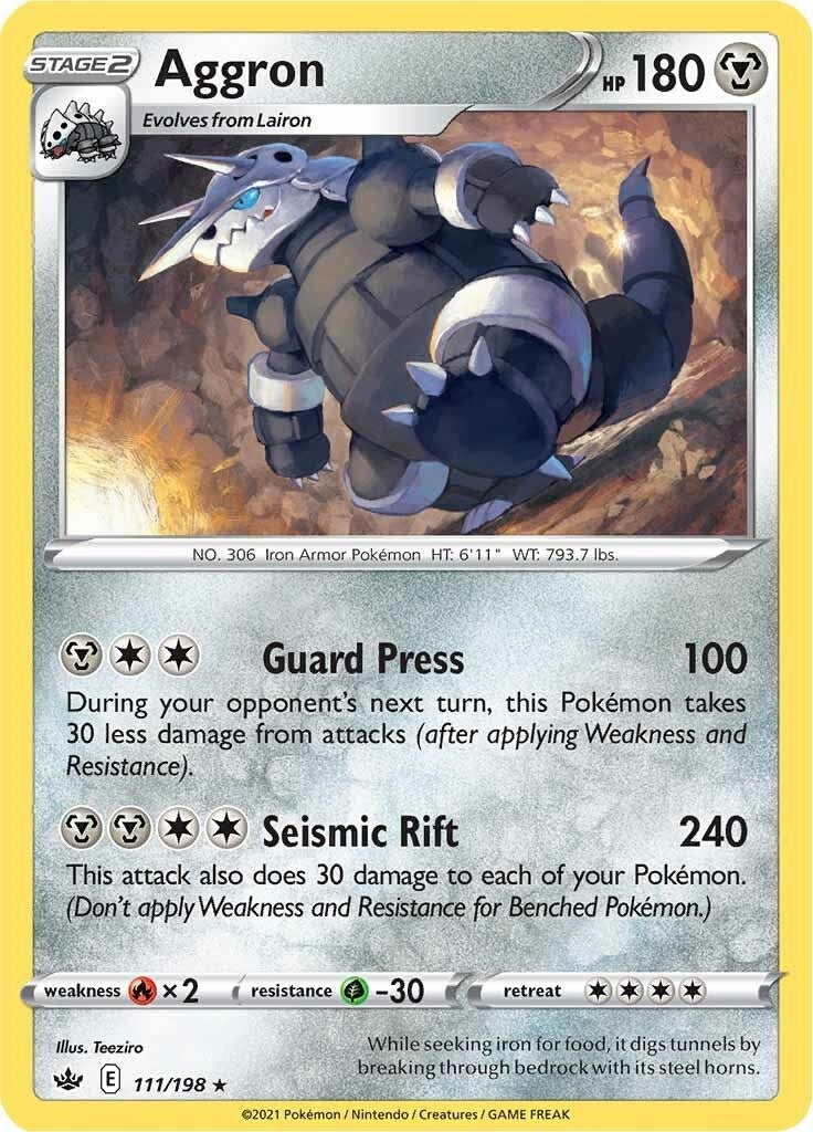 Aggron (111/198) (SWSH06: Chilling Reign)