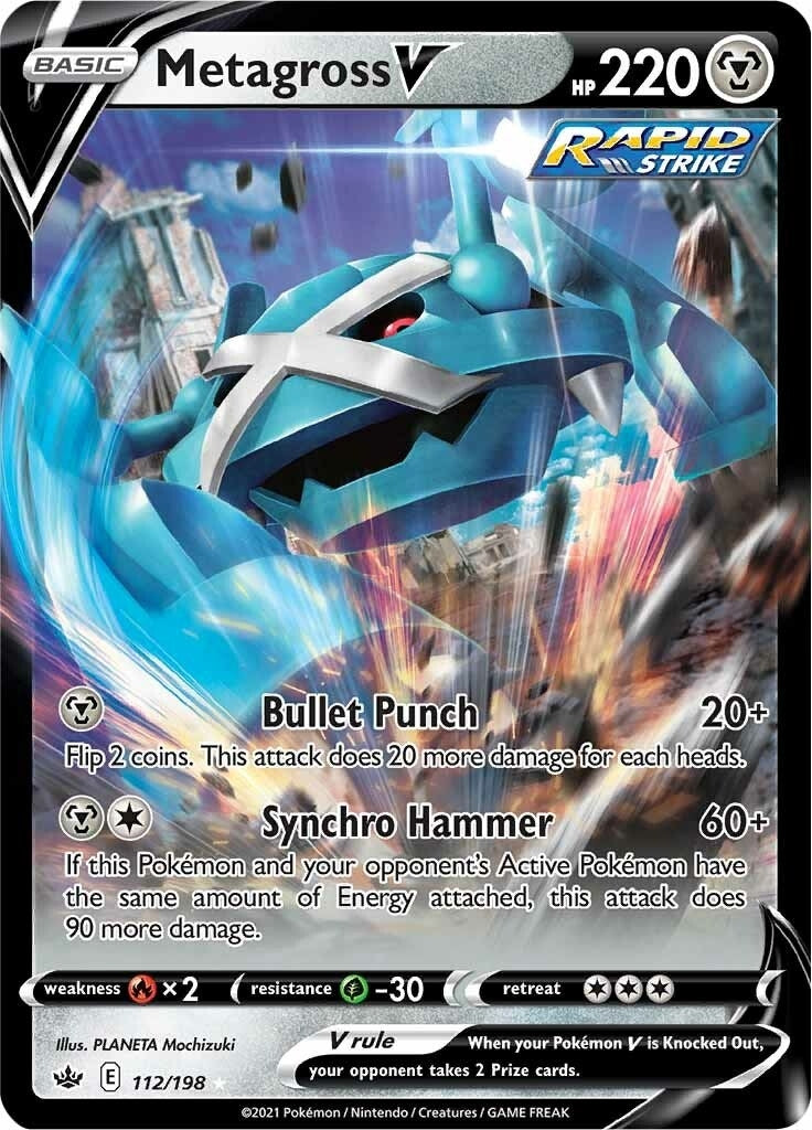 Metagross V (112/198) (SWSH06: Chilling Reign)