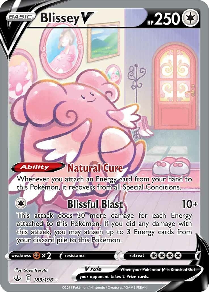 Image for Blissey V (Alternate Full Art) (183/198) (SWSH06: Chilling Reign) (SWSH06) - Pokemon