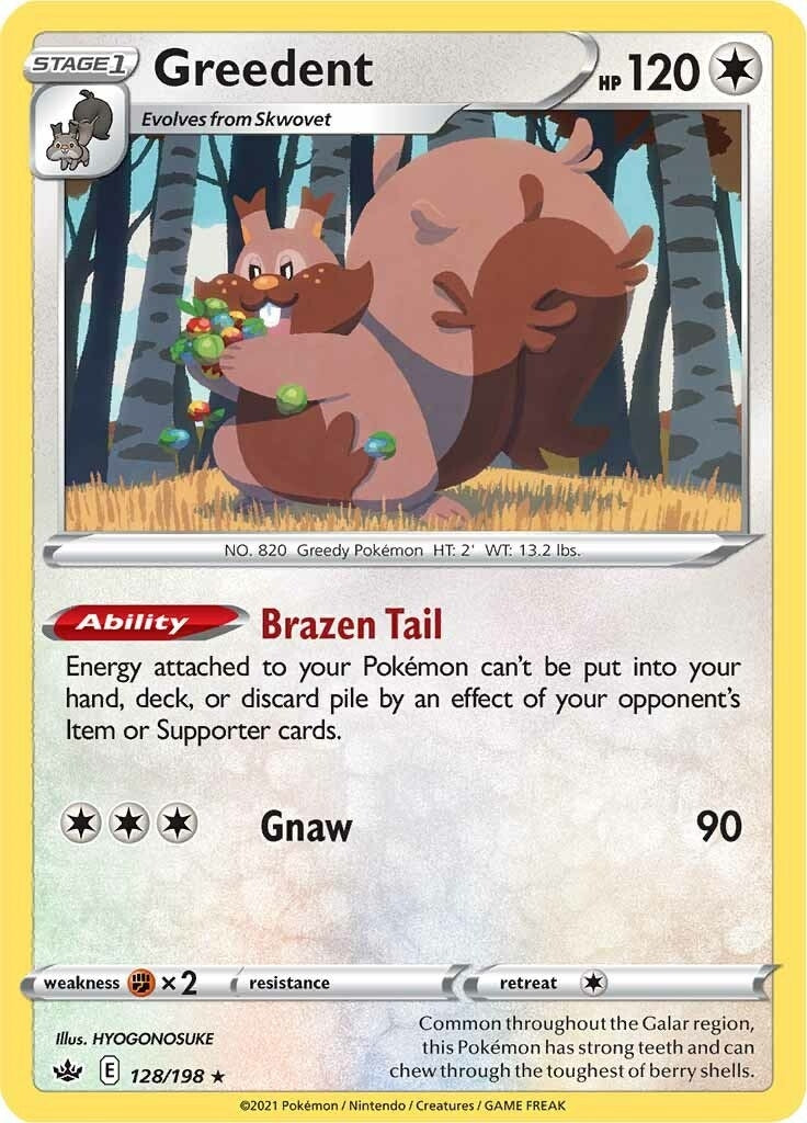 Greedent (128/198) (SWSH06: Chilling Reign)