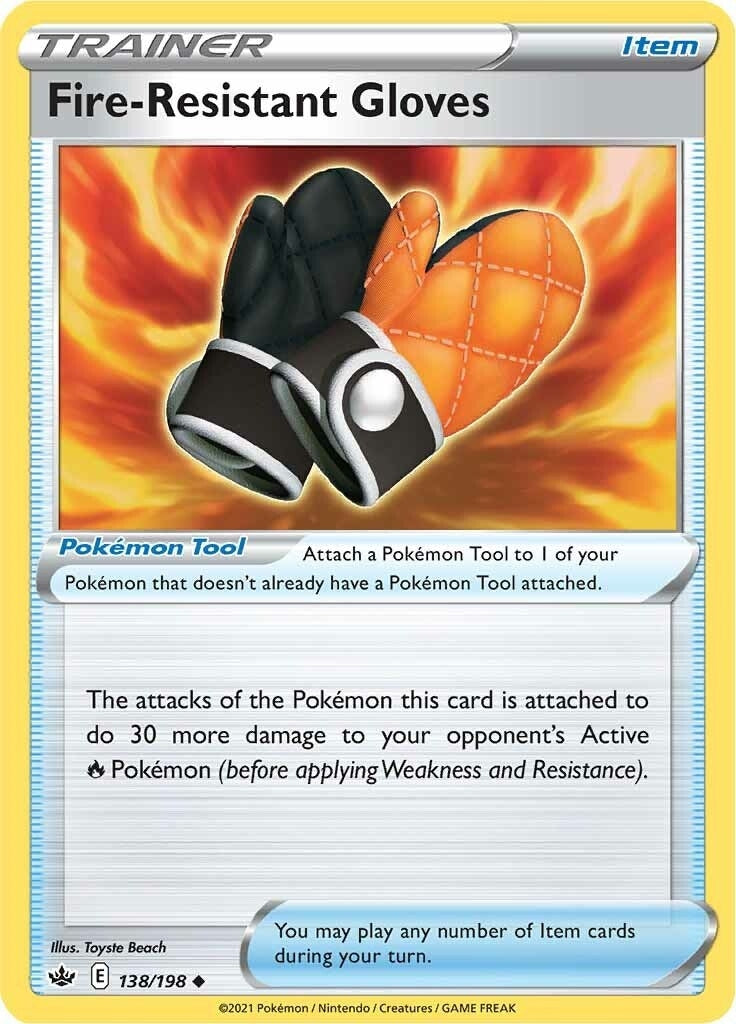 Fire-Resistant Gloves (138/198) (SWSH06: Chilling Reign)
