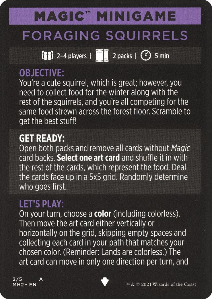 Image for Magic Minigame: Foraging Squirrels (2) (Modern Horizons 2) (MH2) - Magic: The Gathering