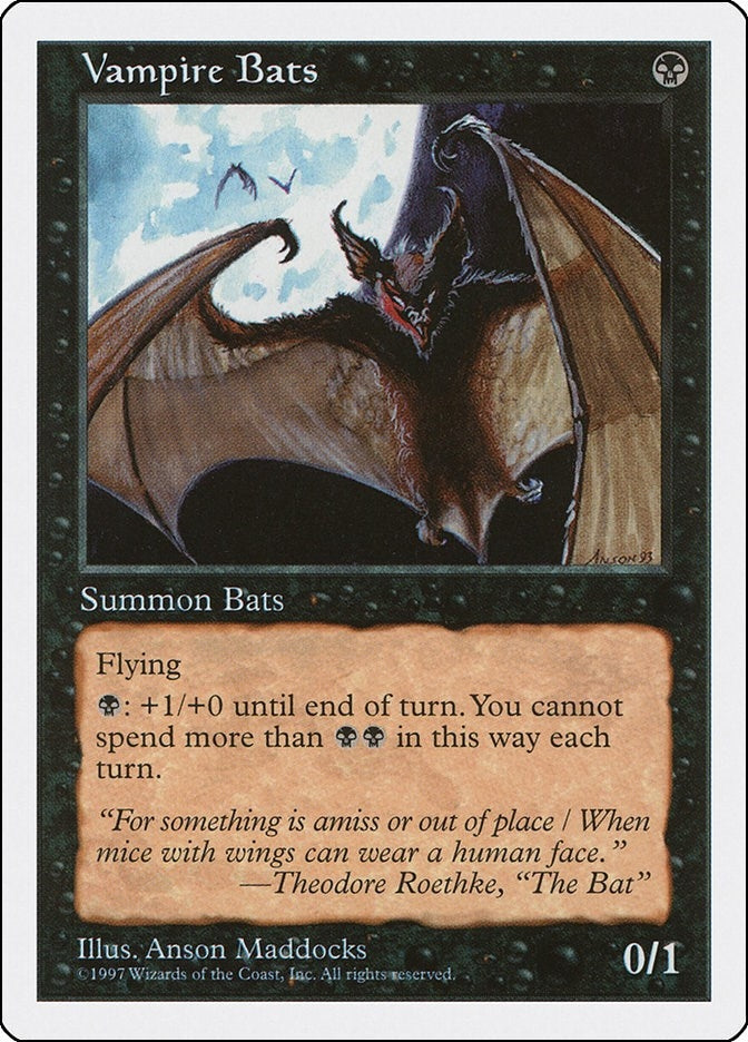 Image for Vampire Bats (Fifth Edition) (5ED) - Magic: The Gathering