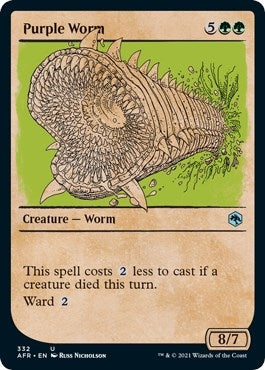 Image for Purple Worm (Showcase) (332) (AFR) - Magic: The Gathering