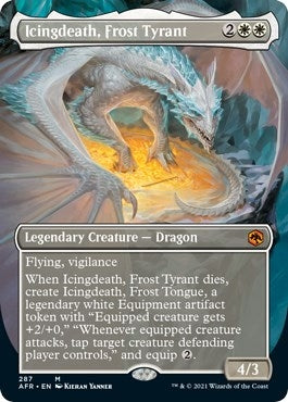 Image for Icingdeath, Frost Tyrant (Borderless) (287) (AFR) - Magic: The Gathering