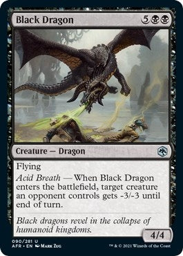 Image for Black Dragon (90) (AFR) - Magic: The Gathering
