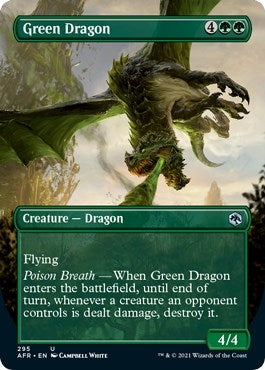 Image for Green Dragon (Borderless) (295) (AFR) - Magic: The Gathering