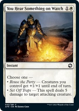 Image for You Hear Something on Watch (42) (AFR) - Magic: The Gathering