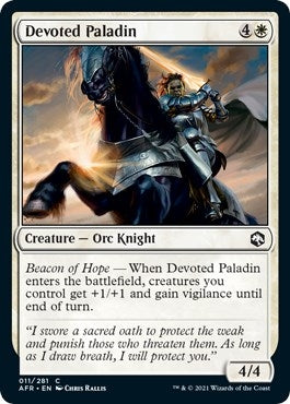 Image for Devoted Paladin (11) (AFR) - Magic: The Gathering