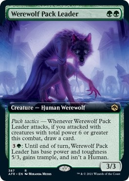 Image for Werewolf Pack Leader (Extended Art) (387) (AFR) - Magic: The Gathering