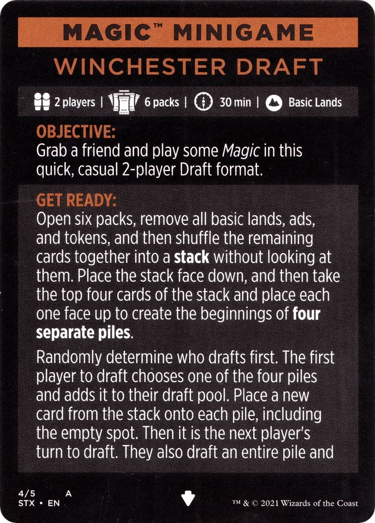 Image for Magic Minigame: Winchester Draft (1) (Strixhaven: School of Mages) (STX) - Magic: The Gathering