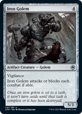 Image for Iron Golem (247) (Adventures in the Forgotten Realms) (AFR) - Magic: The Gathering