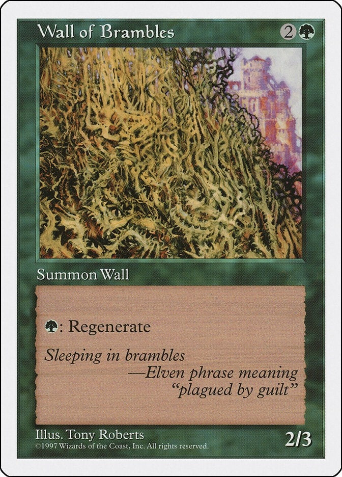 Image for Wall of Brambles (Fifth Edition) (5ED) - Magic: The Gathering