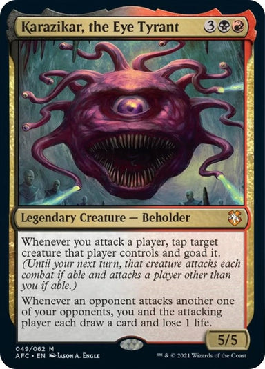 Image for Karazikar, the Eye Tyrant (49) (AFC) - Magic: The Gathering