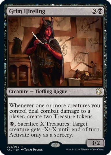 Image for Grim Hireling (25) (AFC) - Magic: The Gathering