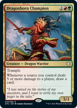 Image for Dragonborn Champion (45) (AFC) - Magic: The Gathering