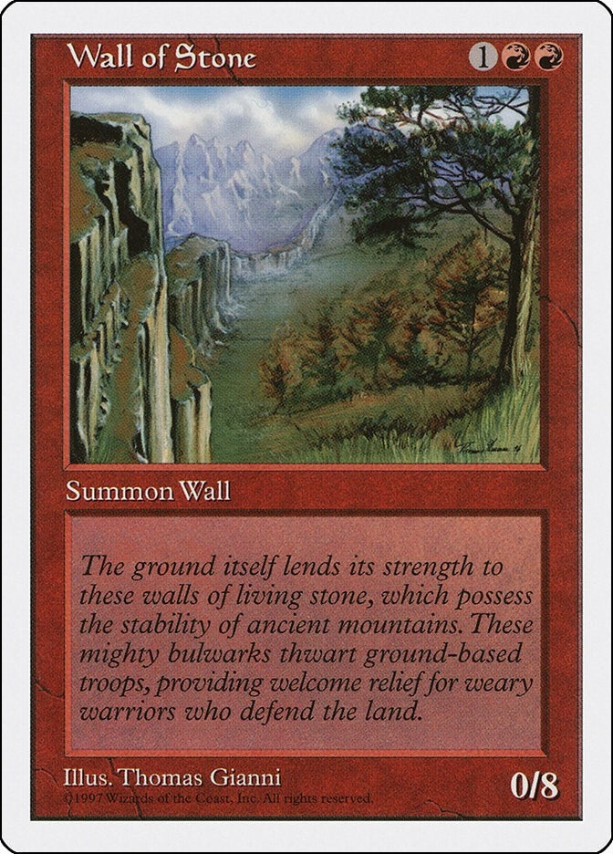 Image for Wall of Stone (Fifth Edition) (5ED) - Magic: The Gathering