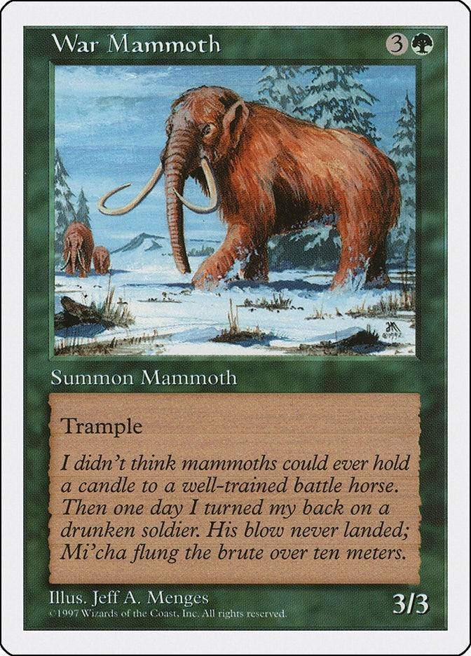 Image for War Mammoth (Fifth Edition) (5ED) - Magic: The Gathering