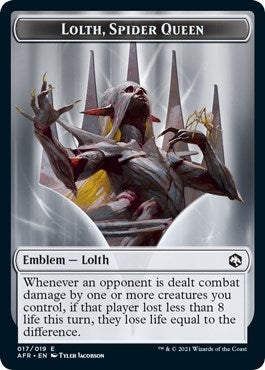Image for Emblem - Lolth, Spider Queen (17) (Adventures in the Forgotten Realms) (AFR) - Magic: The Gathering