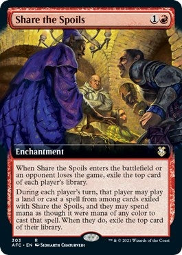 Image for Share the Spoils (Extended Art) (303) (AFC) - Magic: The Gathering