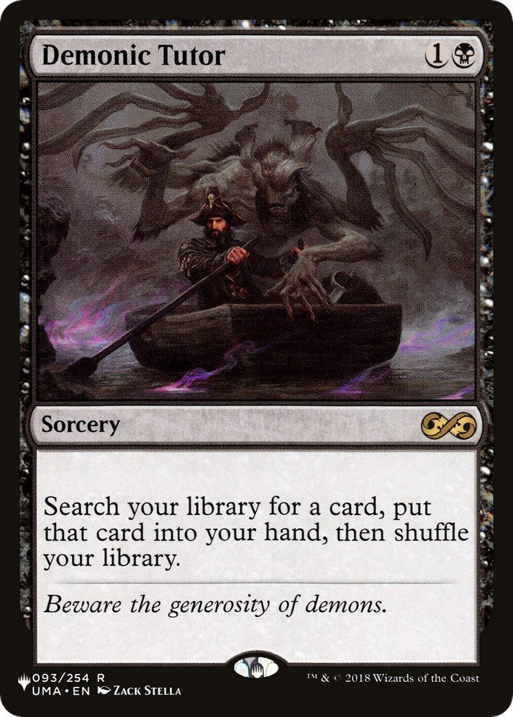 Demonic Tutor (UMA) (093/254) (The List Reprints)