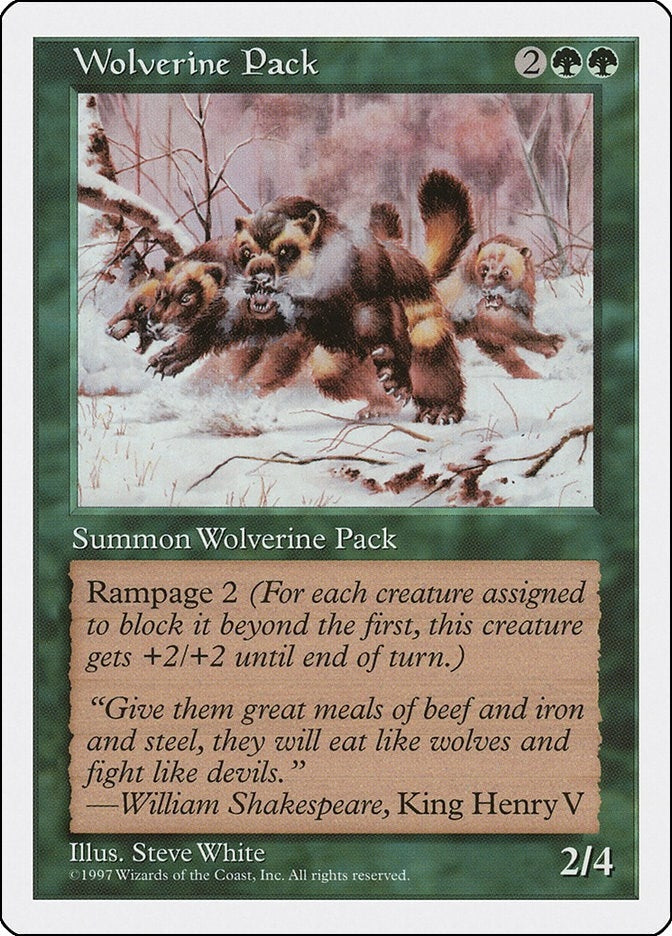 Image for Wolverine Pack (Fifth Edition) (5ED) - Magic: The Gathering