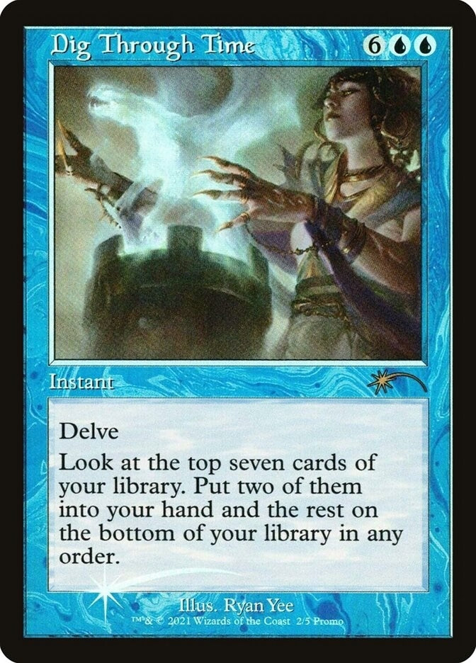 Image for Dig Through Time (Retro Frame) (2) (WPN & Gateway Promos) - Magic: The Gathering
