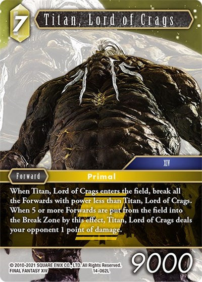 Titan, Lord of Crags