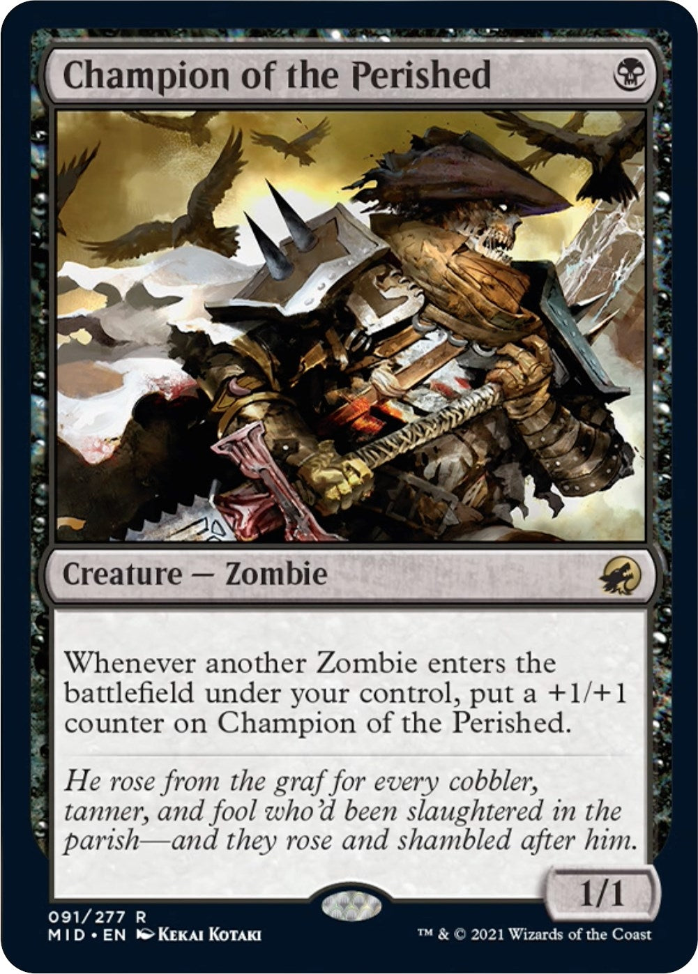 Image for Champion of the Perished (91) (MID) - Magic: The Gathering