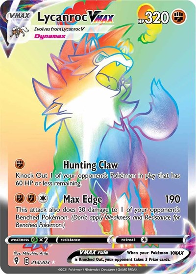 Lycanroc VMAX (Secret) - 213/203